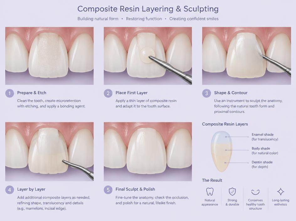 Composite Veneers illustration